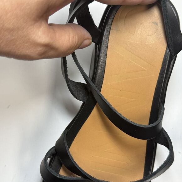 Ganni Strappy Platform Sandal In Black Sz 35 - Picture 9 of 10